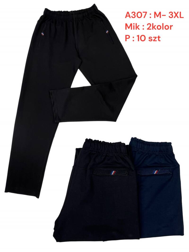 Spodnie dresowe meskie Roz M-3XL, Mix 2 Kolor Paczka 10 szt